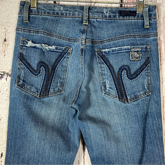 Citizens Of Humanity Boho #111 Distressed Low Waist Stretch Bootcut Jeans SZ 27 - Picture 7 of 16